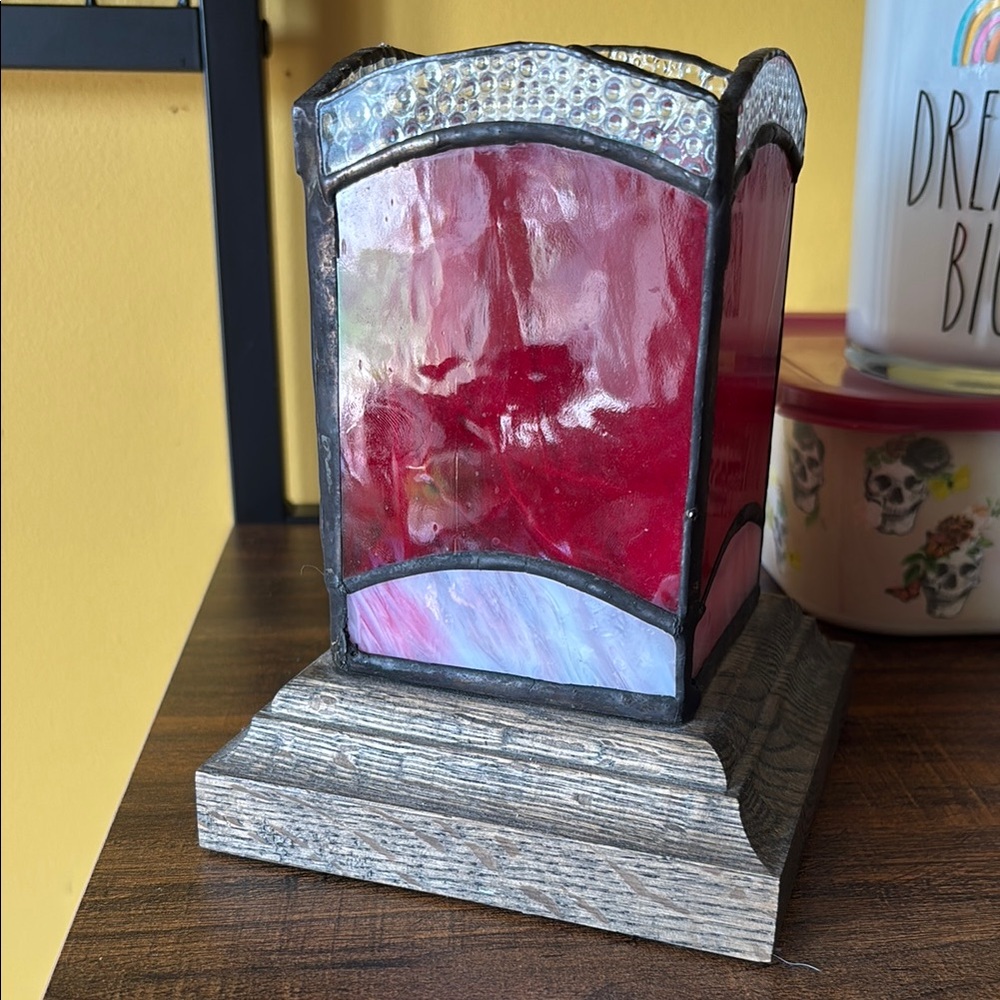 Hand Crafted Red and Pink Candle Accents